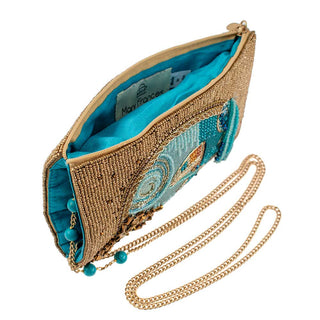 Mary Frances Sail Away Beaded Sail Boat Ocean Themed Crossbody Bag