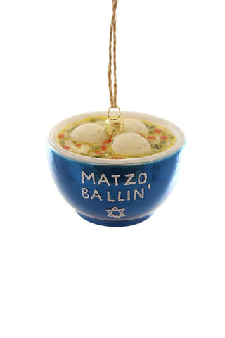 Cody Foster Matzo Ballin Soup Glass Ornament