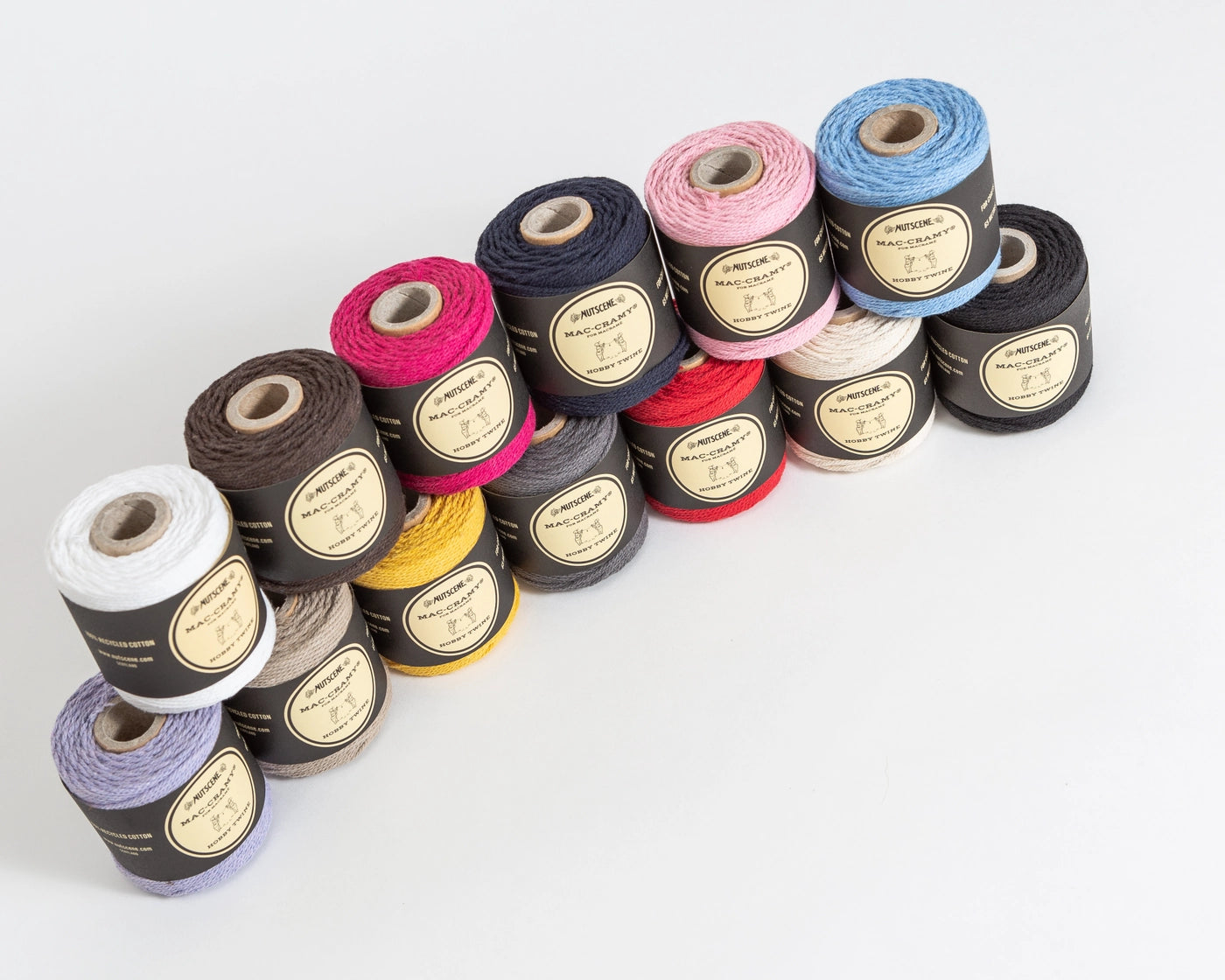 Nutscene Mac-Cramy 100% Recycled Cotton Twine - Choose Color