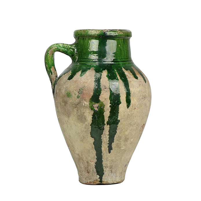 Found Olive Jar - Medium