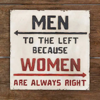 Women Are Always Right Sign