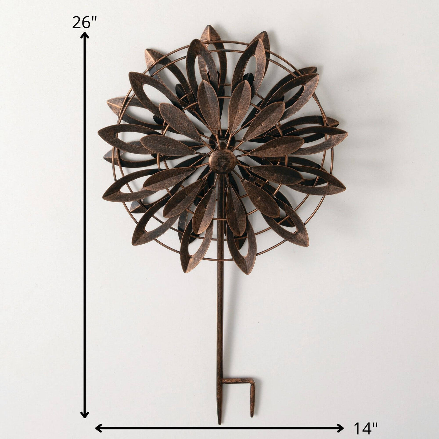 Spinning Flower Garden Stake