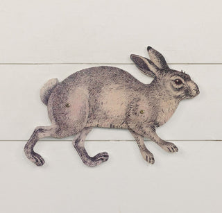 Posable Metal Wall Decor Bunny