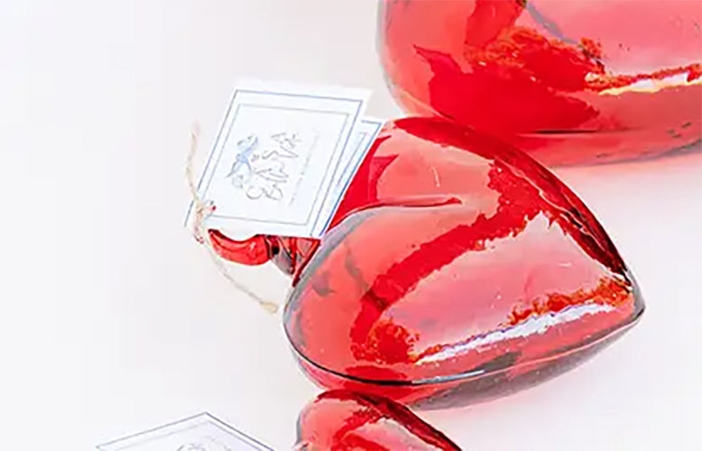 Red Blown Glass Heart - Mini