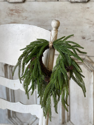 12" Mini Hanging Long Pine Wreath