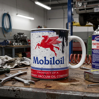 Mobil Oil Can Mug