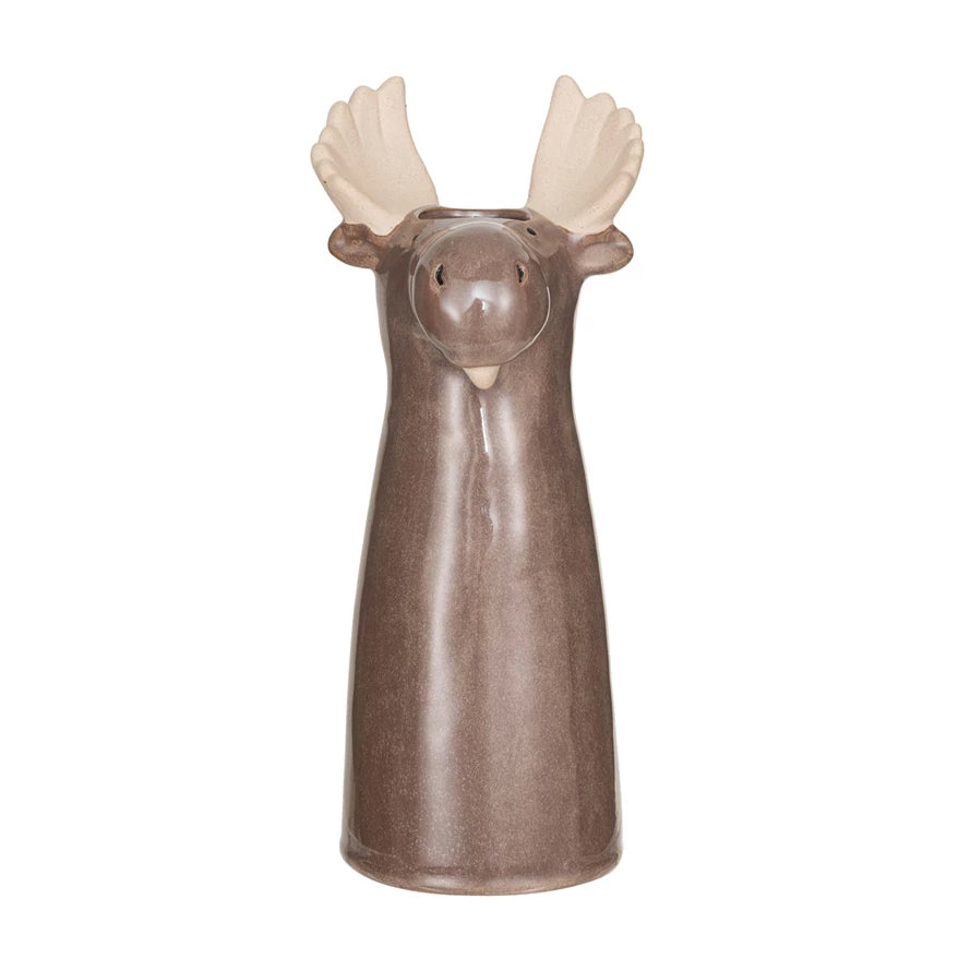 The Moose Head Reactive Glaze Vase