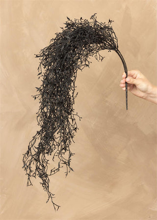 36" Faux Black Spanish Moss
