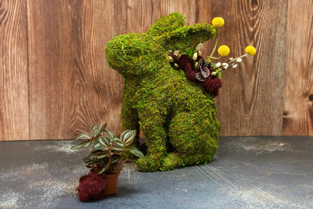 Moss Bunny Planter