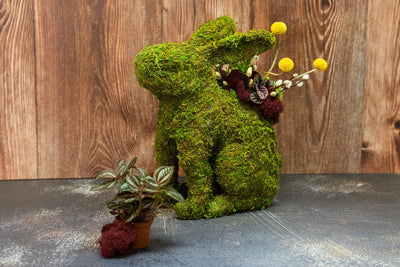 Moss Bunny Planter