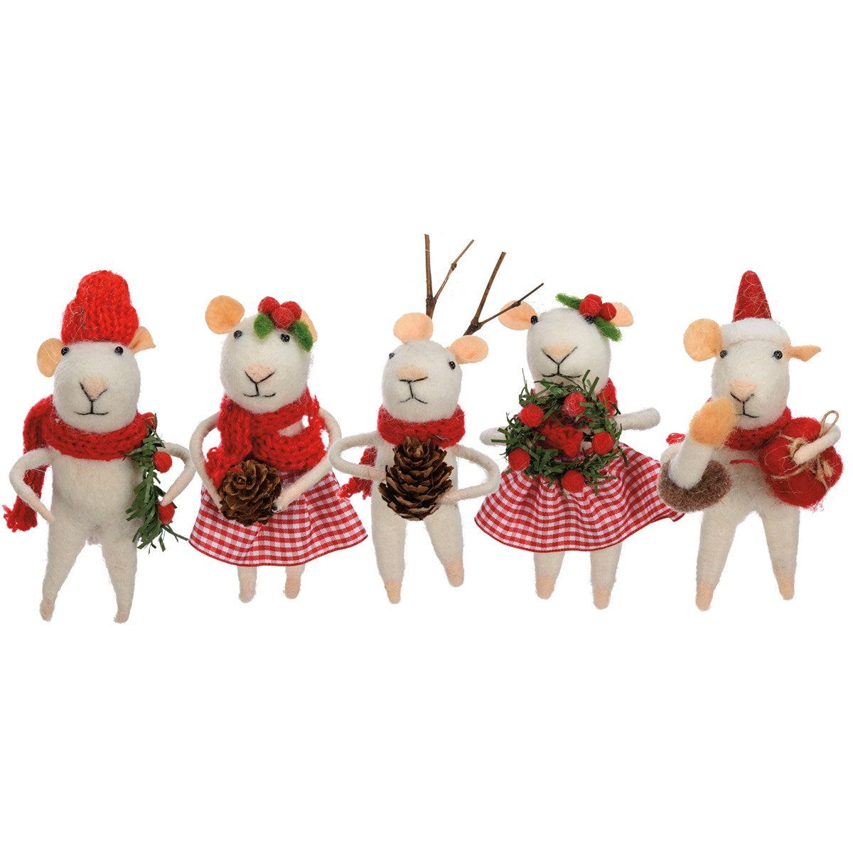 The Felt Mouse Friends Ornament - Choose You Favorite