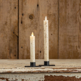Set of 2 Primitive Style Moving Flame Taper Candle