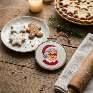 5" Mrs. Claus Embroidered Ornament