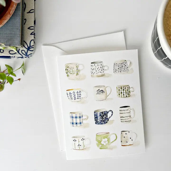 Set of 8 Morning Mug Notecards