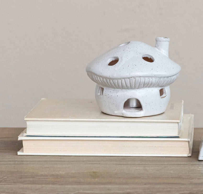 Mushroom House Tealight Holder