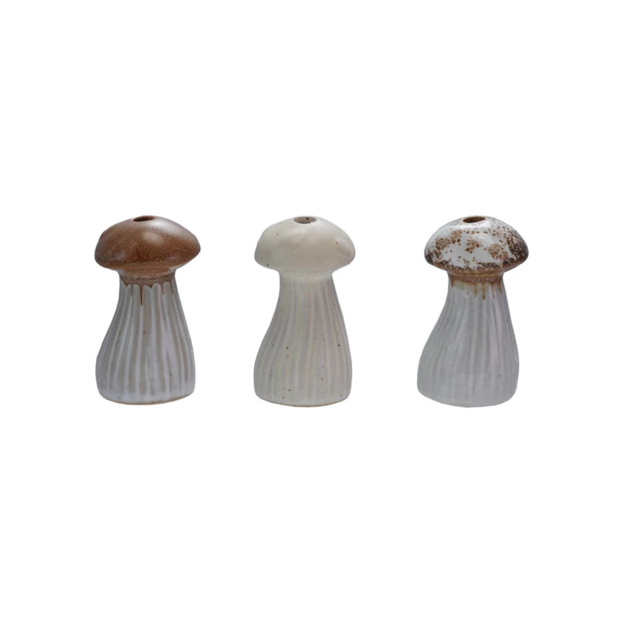 Mushroom Shaped 1/4 Candle Taper Holder - Choose Color