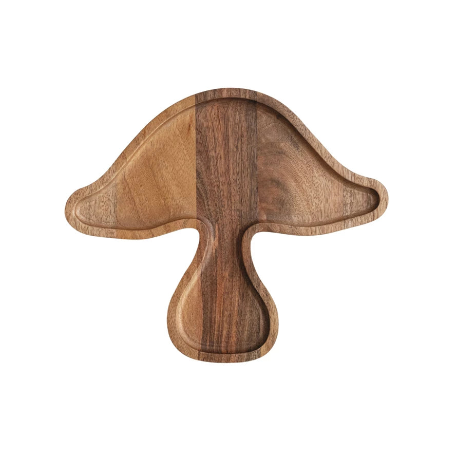 The Wooden Mushroom Serving Board