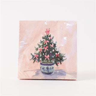 Paper Cocktail Napkins - Blush Berry Bough