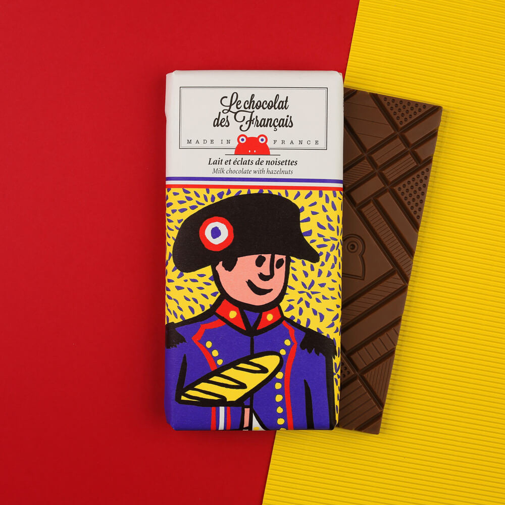 Le Chocolat Des Francais - Napolean Milk Chocolate with Hazelnuts