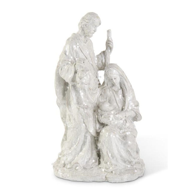 White Frosted Nativity