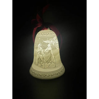 Luumii Lights Porcelain Bell Ornament - Nativity Scene