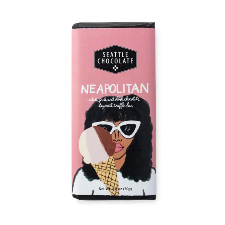 Seattle Chocolate - Neapolitan Truffle Bar – Cotton & Crete