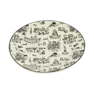 10.25" New York City Toile Plate
