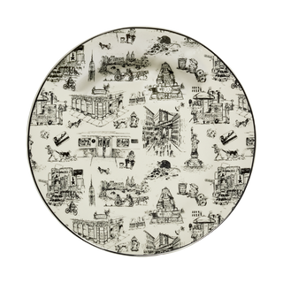 10.25" New York City Toile Plate
