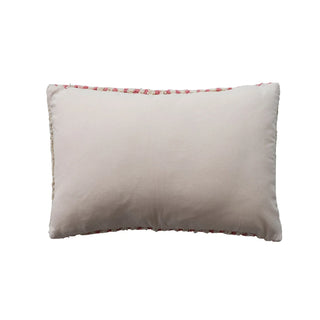 24" Striped Tufted Noel Lumbar Pillow