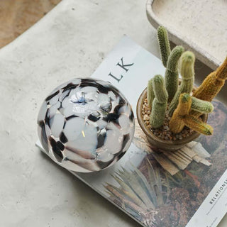 Abigail Ahern LED Glass Mushroom Light - Noir