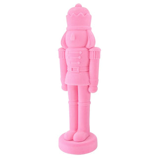 32" Pink Flocked Nutcracker
