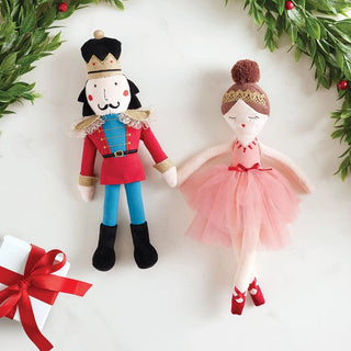 Plush Nutcracker and Ballerina Doll - Choose Your Favorite