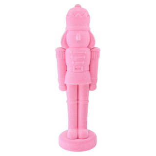 32" Pink Flocked Nutcracker