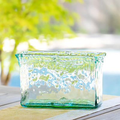Oceana Organic Glass Rectangle Vase