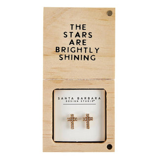 Treasure Box - Oh Holy Night - Cross Earrings