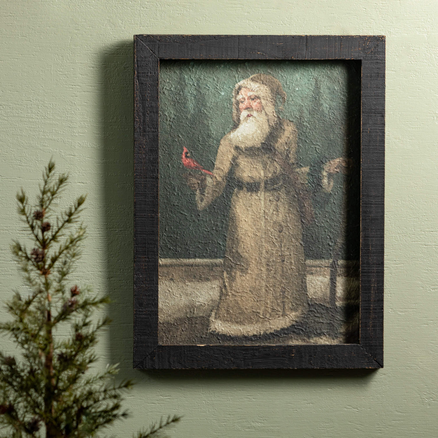 18" x 24" Old World Santa Wall Decor