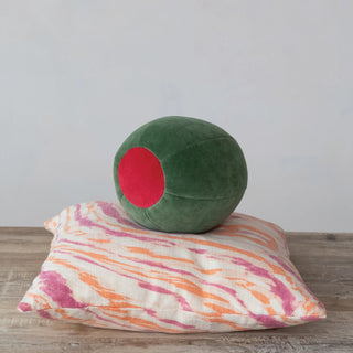 Velvet Olive Shaped Pillow - Limited