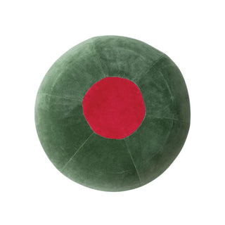 Velvet Olive Shaped Ottoman Stool - Limited
