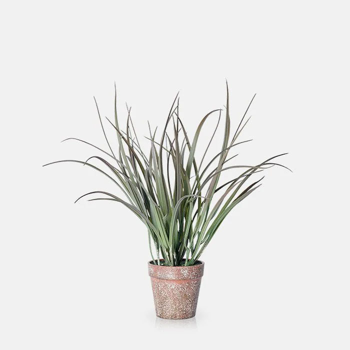 Faux Potted Ombre Grass