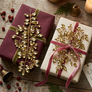 Wire Jeweled Ornaments - Choose Style