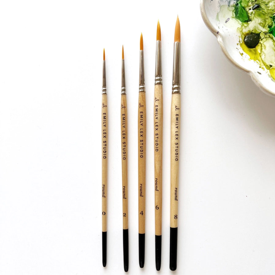 Watercolor Paint Brush Set