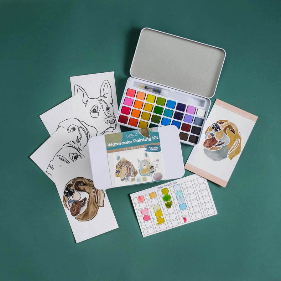 The Painted Pups Watercolor Kit