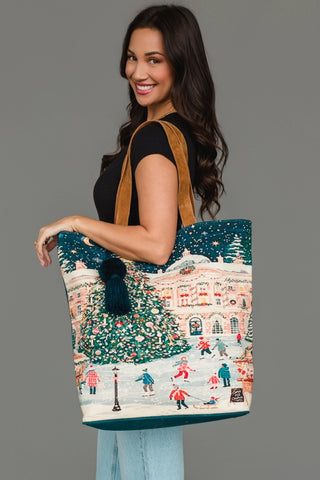Christmas Scene Tote