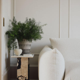 Bergs Potters Pantheon Raw Grey Planter and Saucer - Choose Size