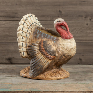 Large Paper Mache Turkey Container