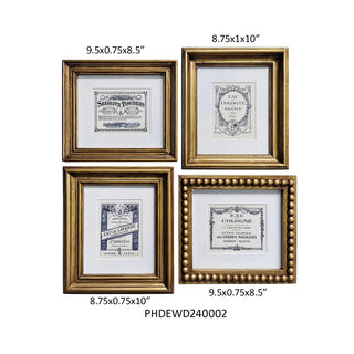 Set of 4 Framed Parfumerie Prints
