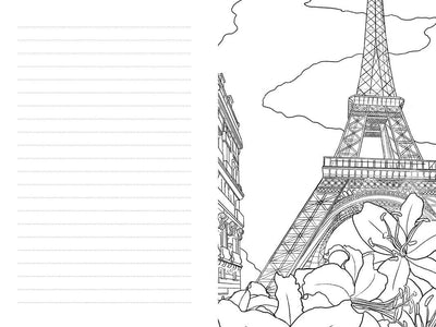 Paris Coloring Book