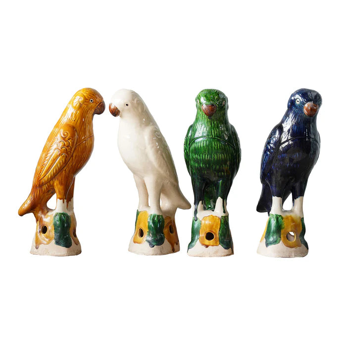 Jingdezhen Hand-Painted Porcelain Parrot - Choose Color