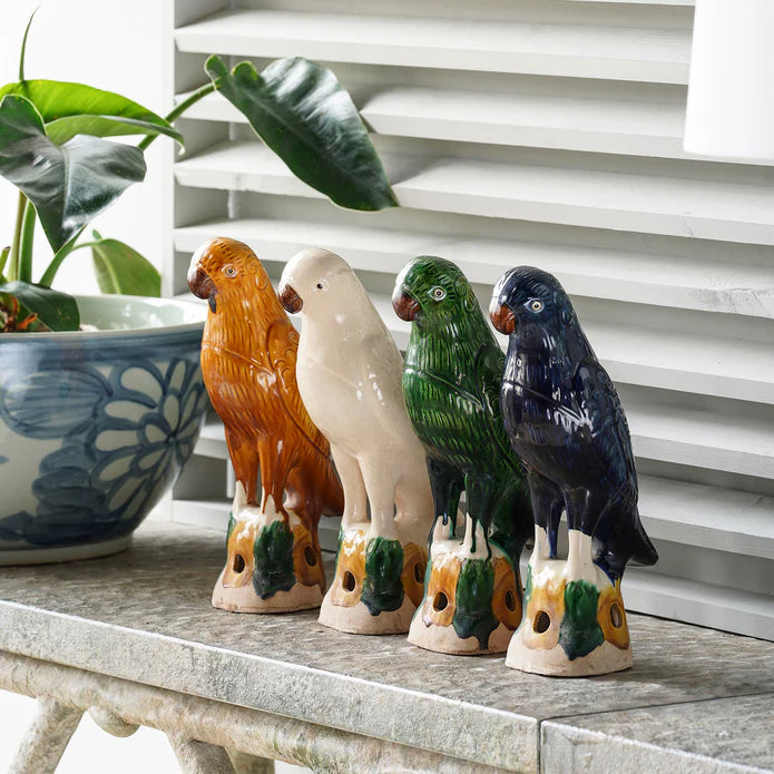 Jingdezhen Hand-Painted Porcelain Parrot - Choose Color