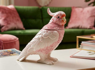 Pink Cockatoo Jar